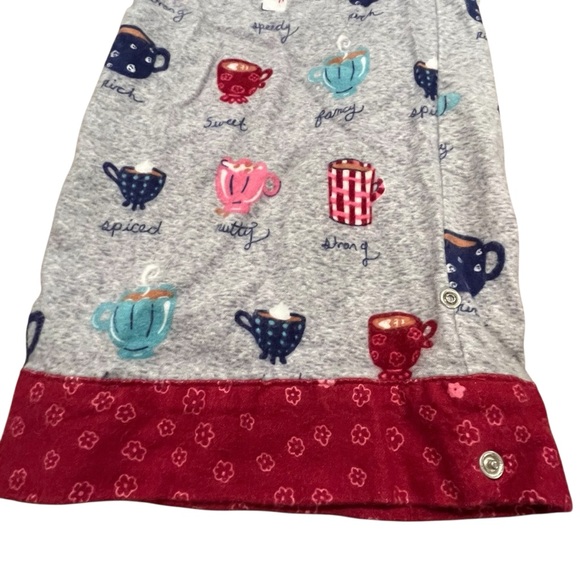 Munki Munki Coffee & Purrfect Cat Mug Flannel Pajama Set — Size Large - Picture 8 of 13